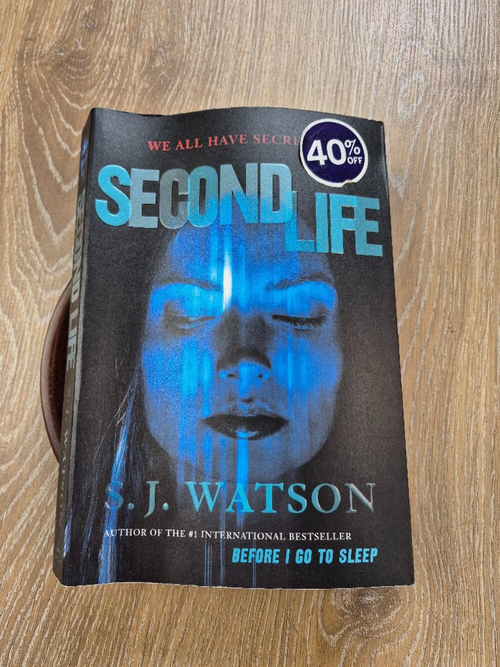 2/$20 Second Life S J Watson Author Psychological Thriller Summer Book Read